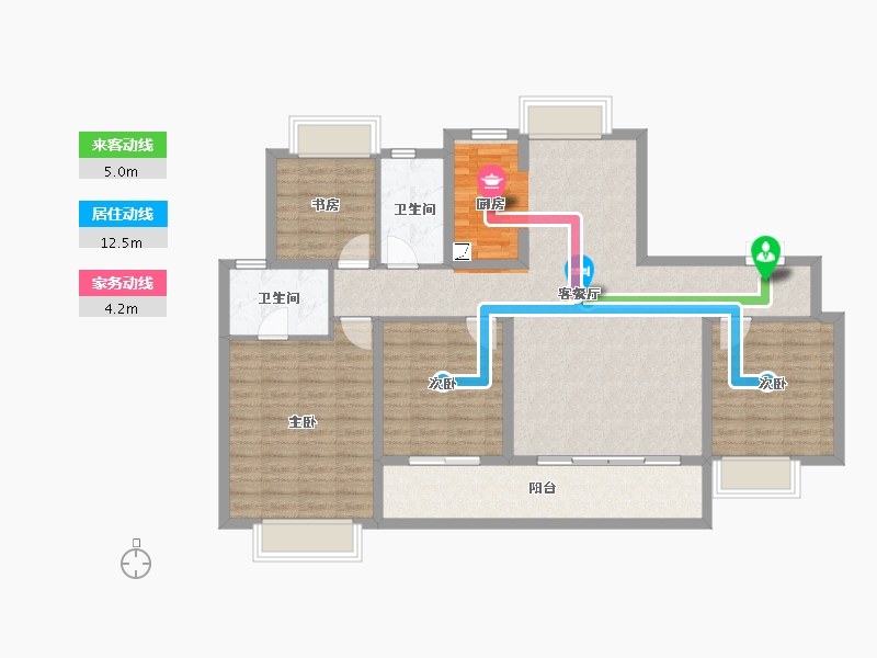 江西省-南昌市-新力宝龙理想城-114.40-户型库-动静线