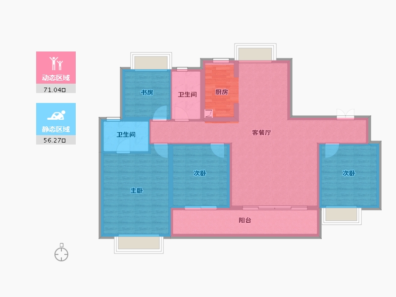 江西省-南昌市-新力宝龙理想城-114.40-户型库-动静分区