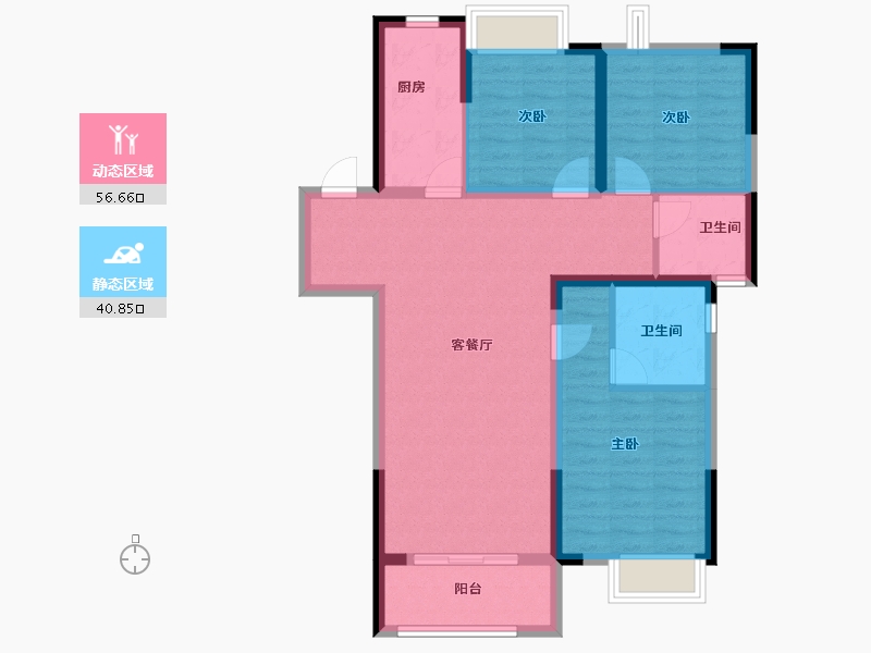 湖北省-武汉市-银禾广场-87.05-户型库-动静分区