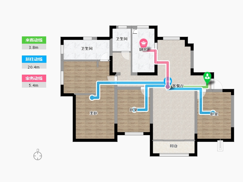 山东省-济南市-蓝石大溪地-115.94-户型库-动静线