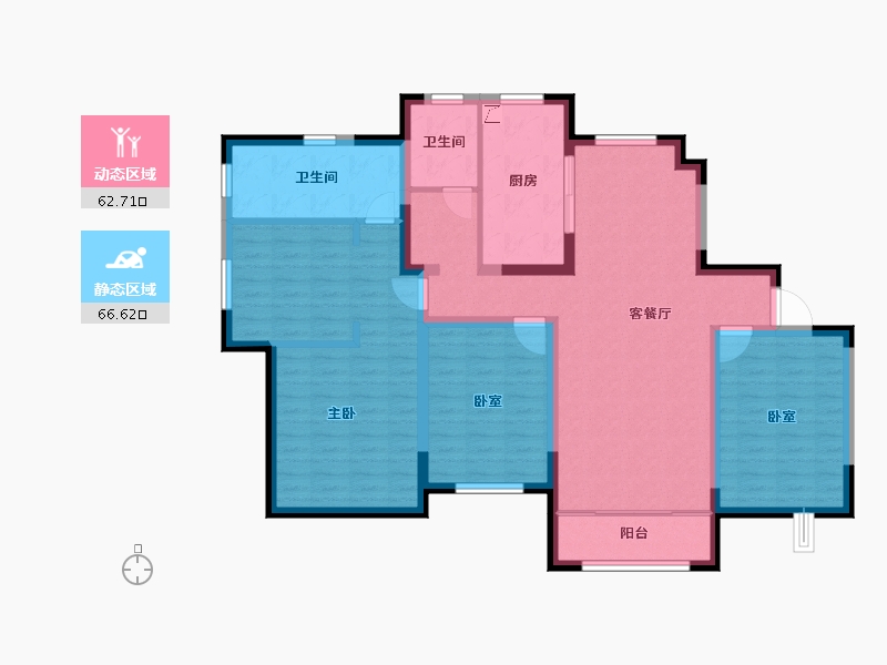 山东省-济南市-蓝石大溪地-115.94-户型库-动静分区