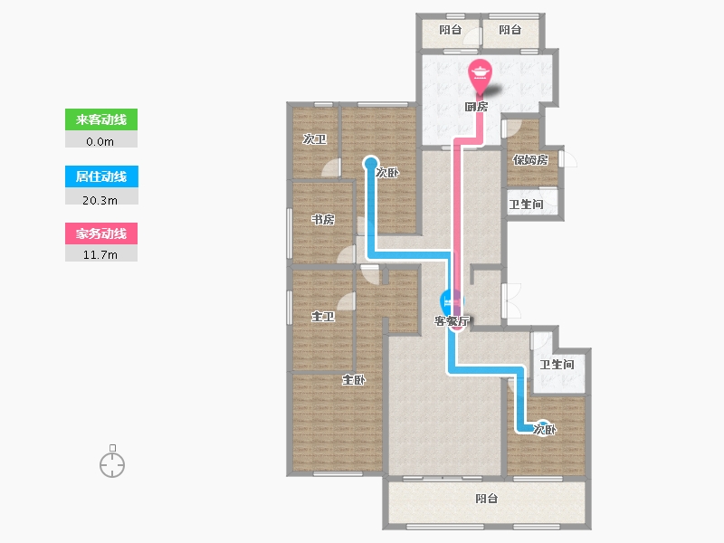 广东省-广州市-融创外滩壹号院-234.41-户型库-动静线