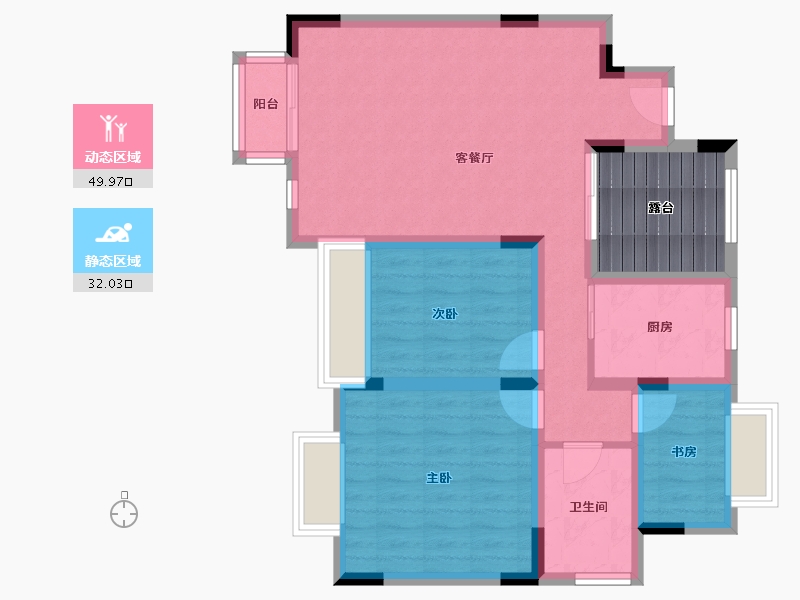 浙江省-温州市-方正珑玺-79.26-户型库-动静分区