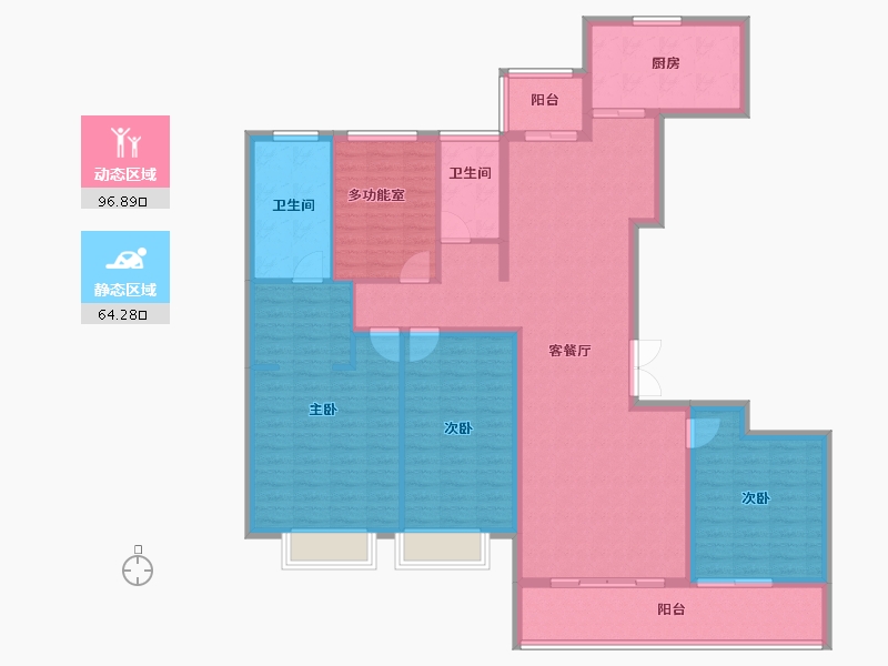 湖北省-武汉市-融侨滨江城-146.02-户型库-动静分区