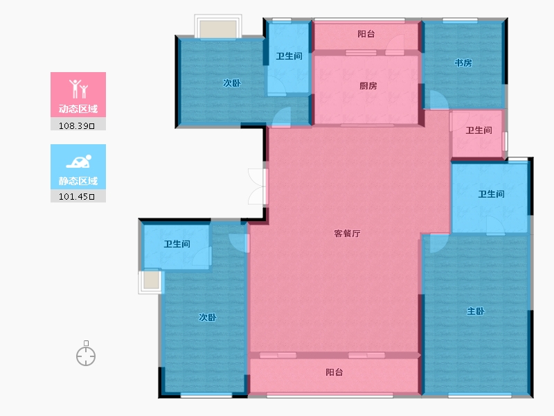 湖北省-武汉市-光谷创新天地-192.00-户型库-动静分区