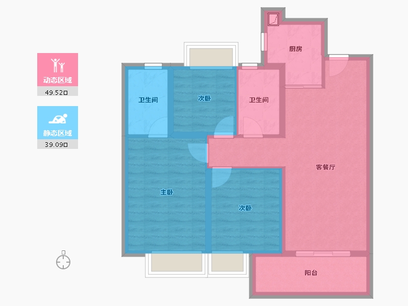 江西省-南昌市-新力宝龙理想城-78.48-户型库-动静分区