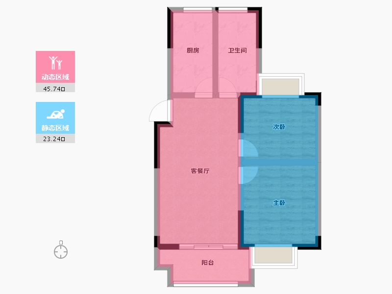 江苏省-苏州市-千灯裕花园-61.01-户型库-动静分区