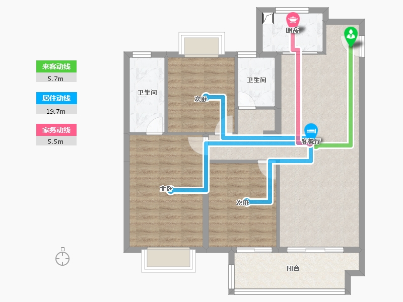 江西省-南昌市-保利美的云筑-92.18-户型库-动静线