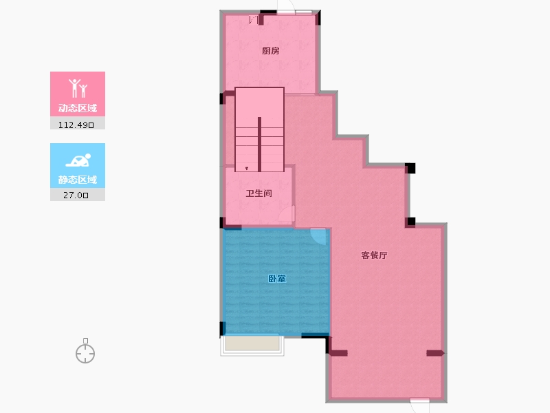 江西省-南昌市-南昌恒大林溪府-129.60-户型库-动静分区