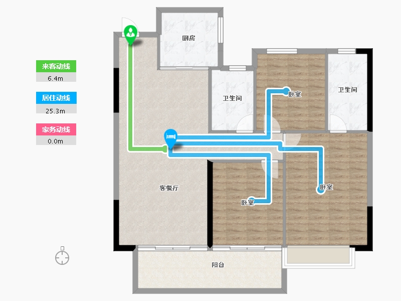 湖北省-武汉市-佳阳大都府-118.92-户型库-动静线