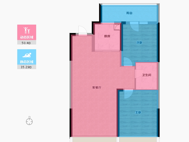 黑龙江省-佳木斯市-天府城-89.00-户型库-动静分区