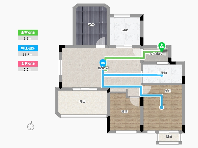 浙江省-温州市-方正珑玺-79.31-户型库-动静线