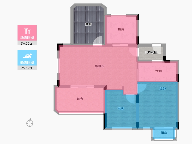 浙江省-温州市-方正珑玺-79.31-户型库-动静分区