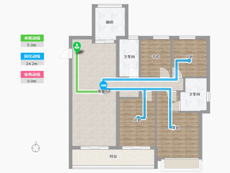 浙江省-丽水市-绿城桂语兰庭-106.30-户型库-动静线