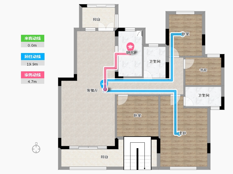 江西省-南昌市-南昌恒大林溪府-120.80-户型库-动静线