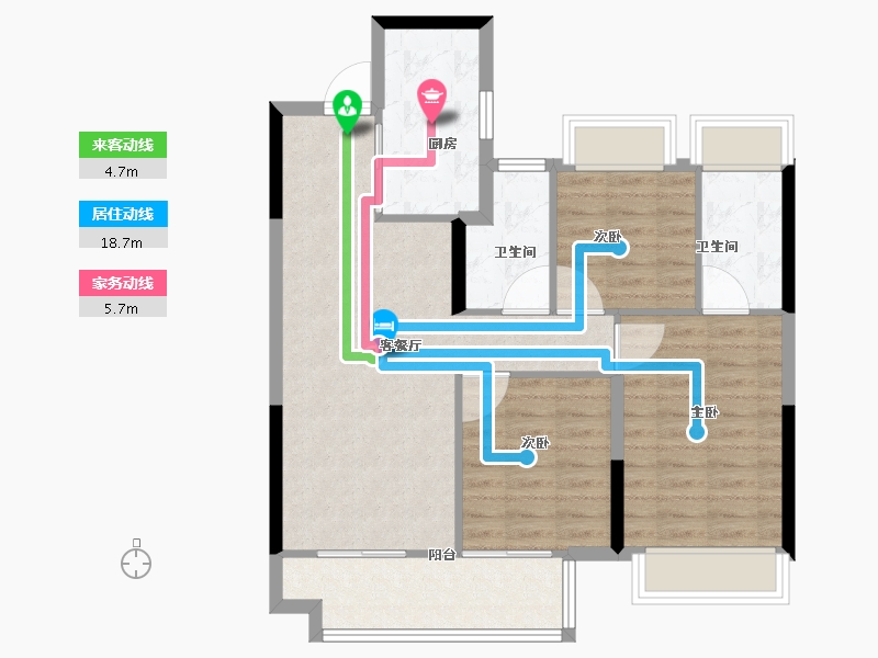 上海-上海市-中建御湖澜庭-80.00-户型库-动静线