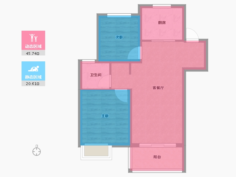 上海-上海市-中建御湖澜庭-59.20-户型库-动静分区