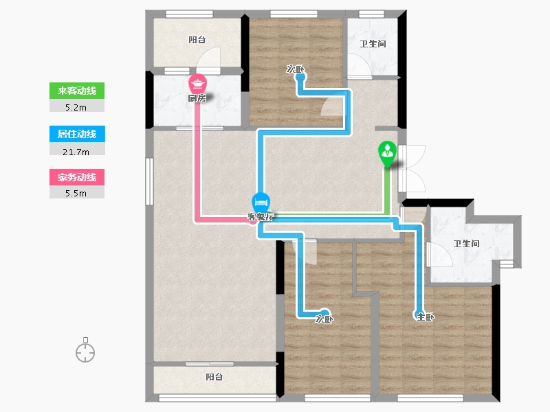 湖北省-武汉市-光谷创新天地-103.96-户型库-动静线