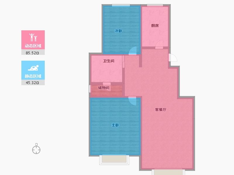 天津-天津市-当代公园阅ΜΟΜΛ-118.85-户型库-动静分区