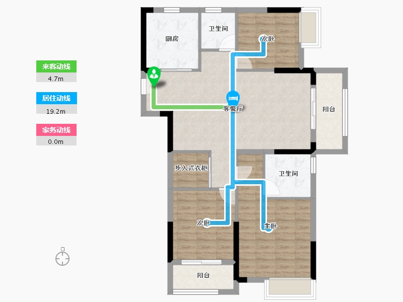 湖北省-武汉市-大华公园华府-95.02-户型库-动静线