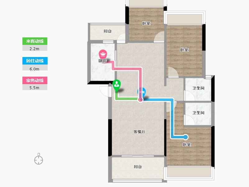 湖北省-武汉市-佳阳大都府-82.88-户型库-动静线