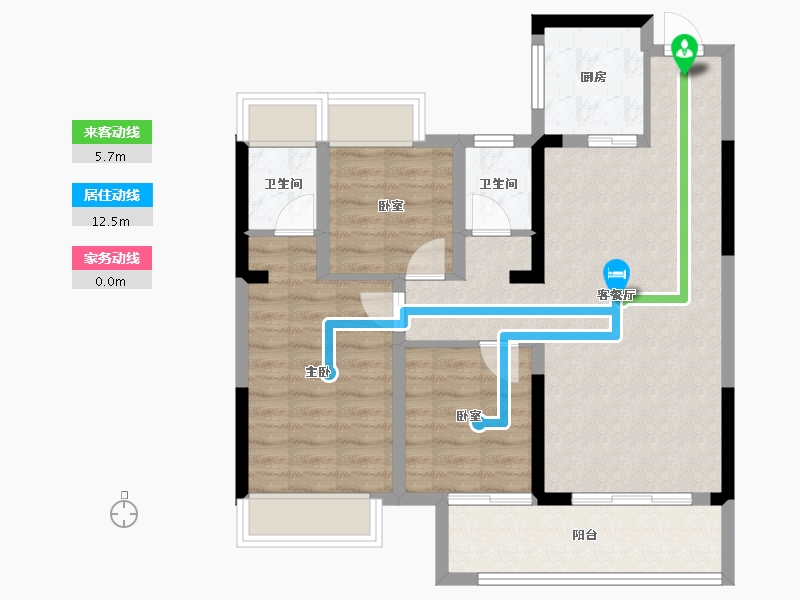 湖北省-武汉市-明想青年汇-77.52-户型库-动静线