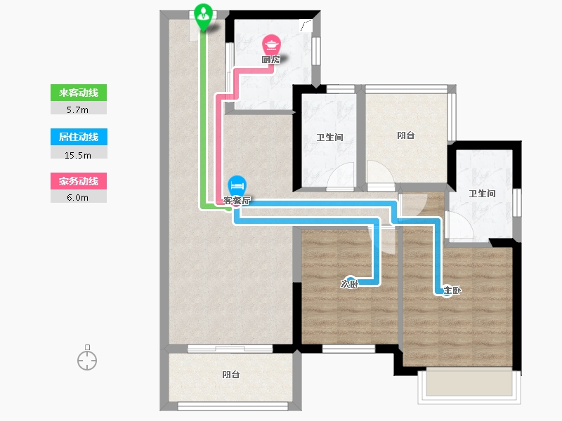 广东省-佛山市-华润置地悦里-79.20-户型库-动静线