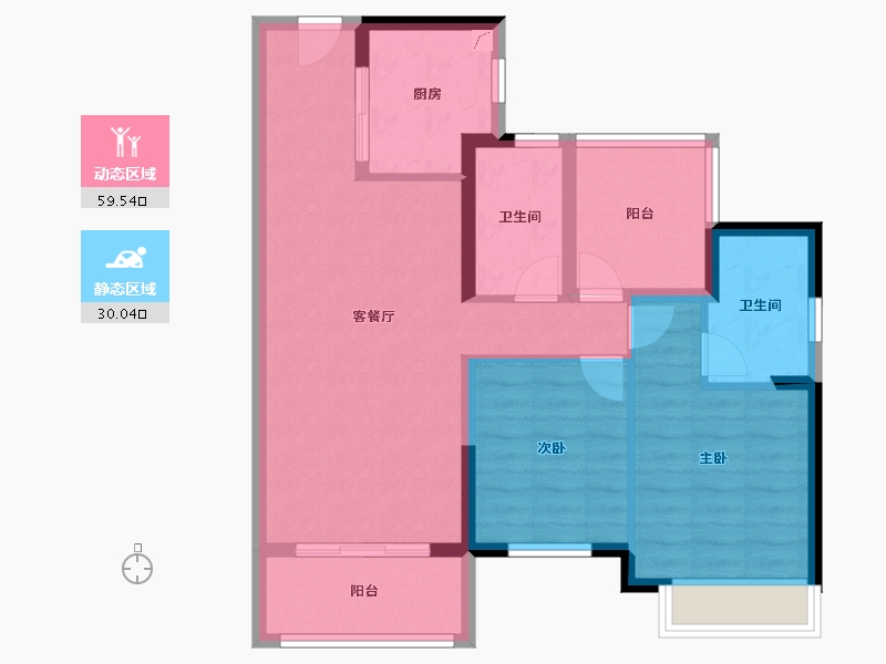 广东省-佛山市-华润置地悦里-79.20-户型库-动静分区