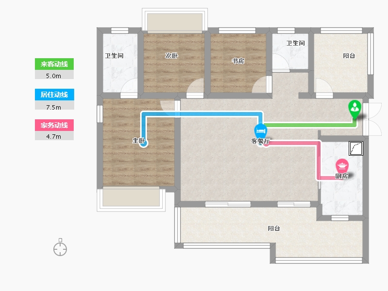 贵州省-贵阳市-贵阳经开吾悦广场-88.00-户型库-动静线