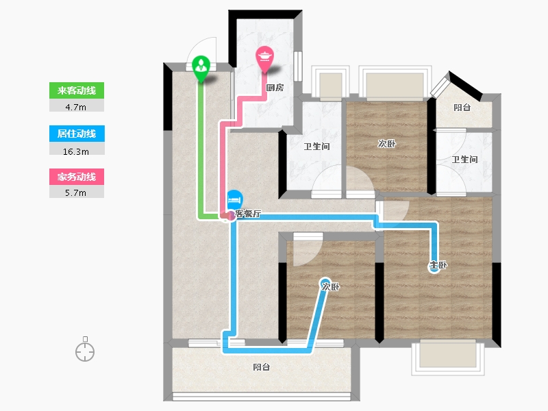 上海-上海市-中建御湖澜庭-78.41-户型库-动静线