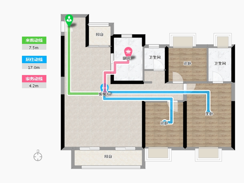 湖北省-武汉市-交投华园-102.01-户型库-动静线