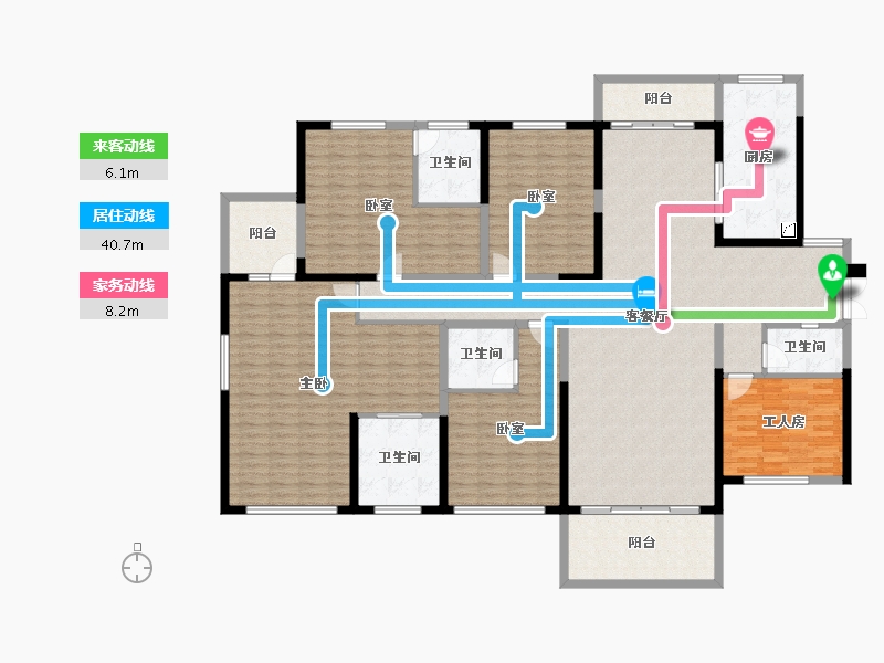 湖南省-长沙市-湘江壹号-226.00-户型库-动静线