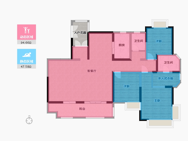 陕西省-汉中市-智慧城-150.00-户型库-动静分区