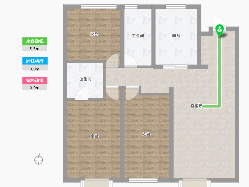 辽宁省-沈阳市-龙湖·椿山-96.69-户型库-动静线