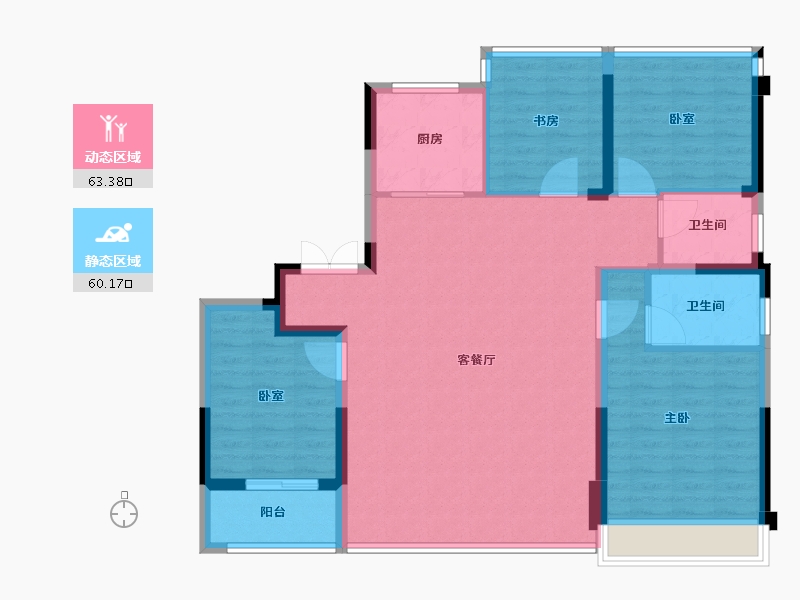 浙江省-温州市-嘉华春风嘉里-112.00-户型库-动静分区