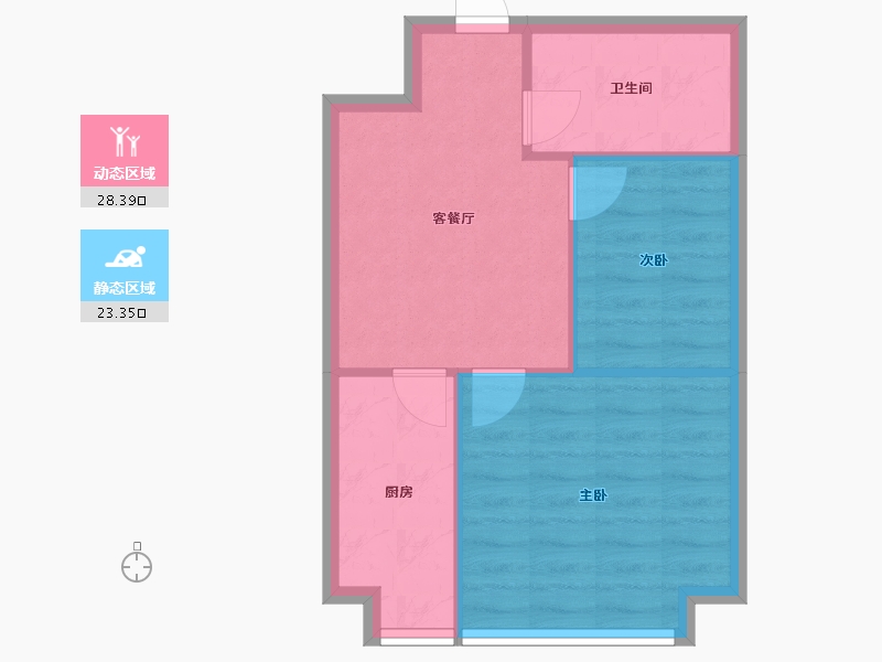 陕西省-榆林市-和汇府-50.00-户型库-动静分区