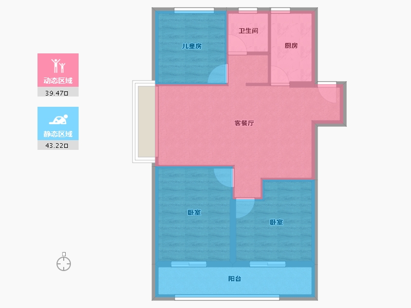 湖北省-武汉市-中交泓园-74.46-户型库-动静分区