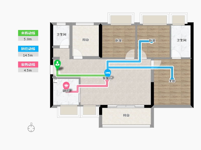 广东省-佛山市-新希望悦珑湾-82.41-户型库-动静线