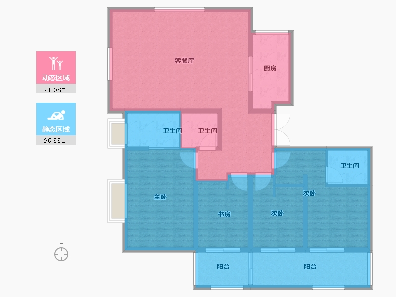 江苏省-苏州市-四季悦湖花园​-152.00-户型库-动静分区