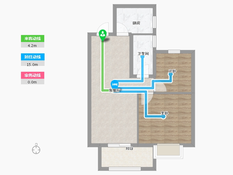 湖北省-武汉市-保利明玥晨光-60.00-户型库-动静线