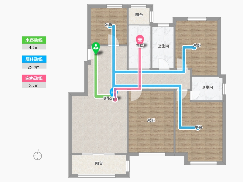 河南省-郑州市-浩创梧桐郡-95.00-户型库-动静线