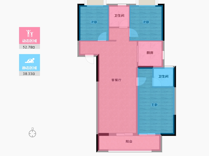 湖北省-武汉市-东原印未来-82.01-户型库-动静分区