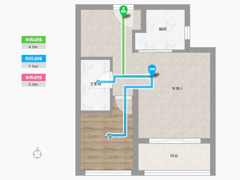 广东省-珠海市-珠海雅居乐国际花园-41.12-户型库-动静线