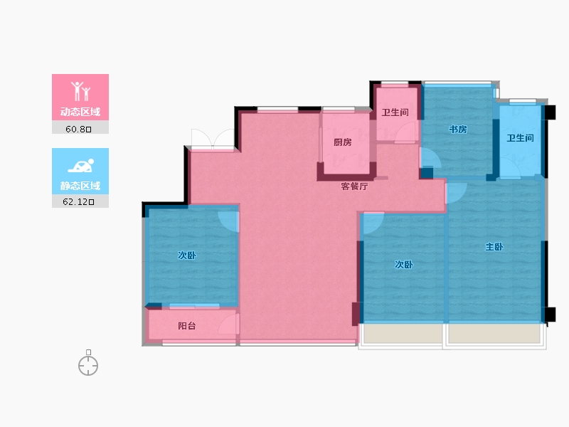 浙江省-温州市-嘉华春风嘉里-111.34-户型库-动静分区