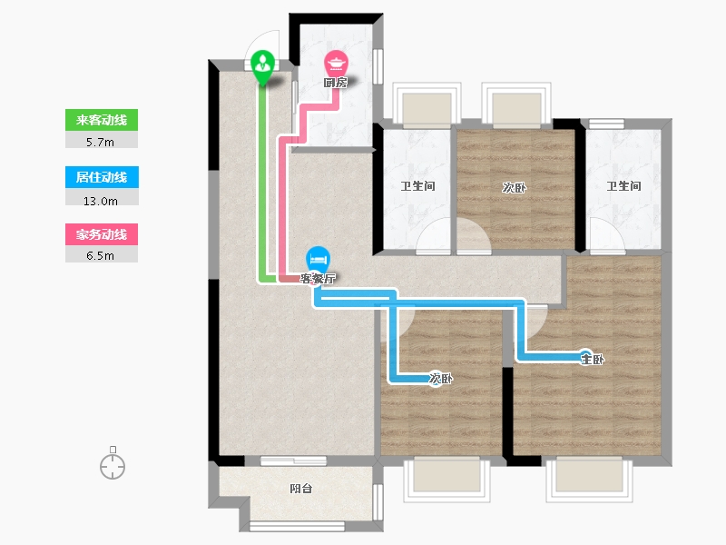 湖北省-武汉市-中国铁建江语城-86.30-户型库-动静线