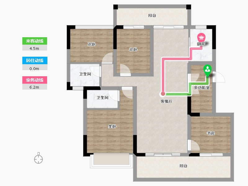 广西壮族自治区-南宁市-中鼎公园首府-102.32-户型库-动静线