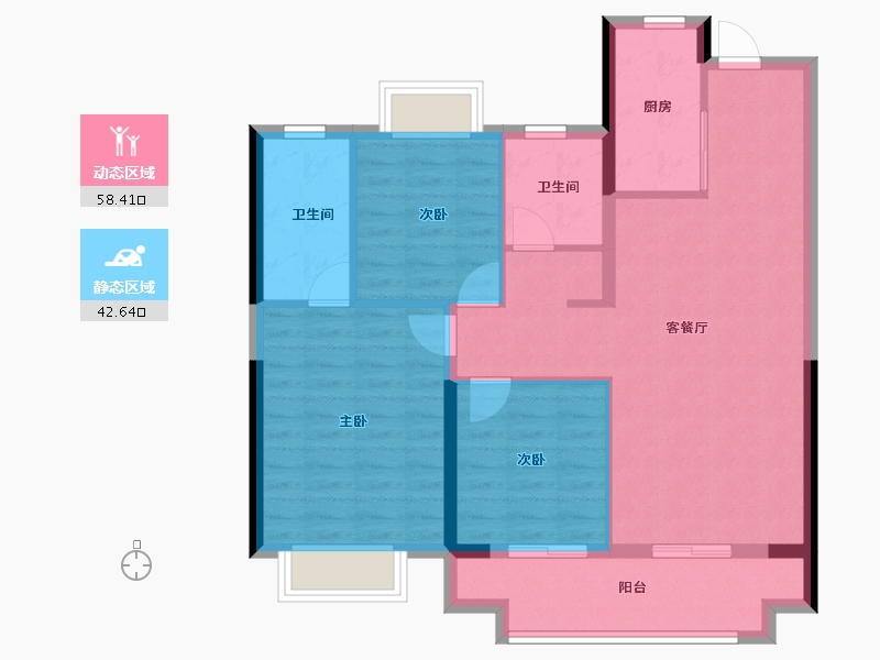 湖北省-武汉市-武汉二十四城-91.19-户型库-动静分区