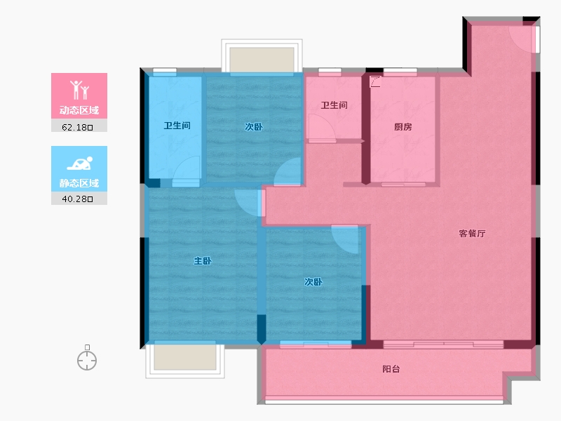 江西省-南昌市-绿梦洪州书院-92.13-户型库-动静分区