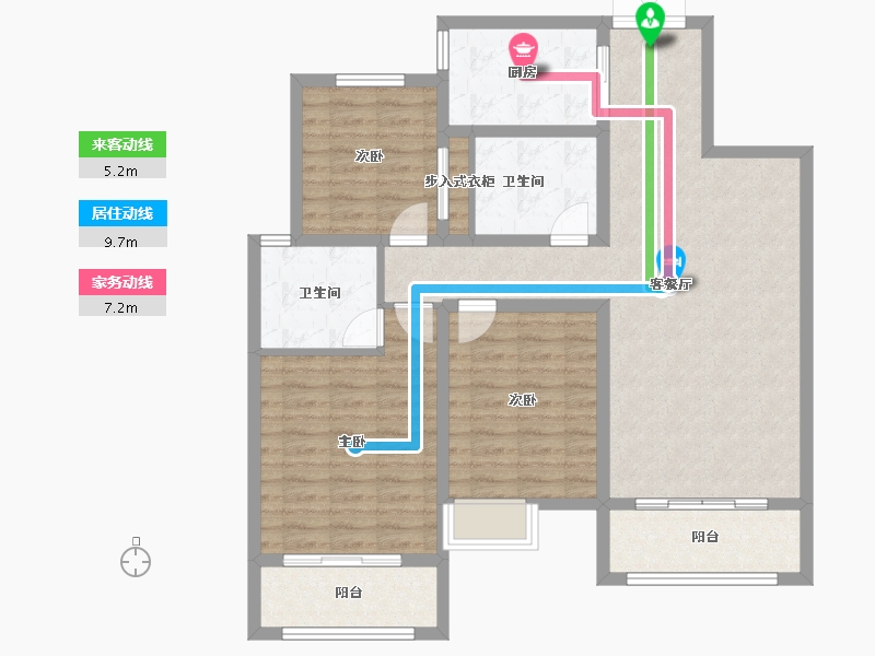 陕西省-咸阳市-铂澜景苑-114.50-户型库-动静线