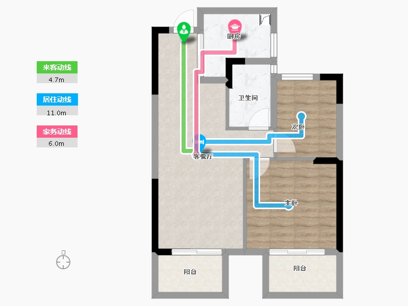 浙江省-宁波市-恒威·鸣凤府-62.13-户型库-动静线